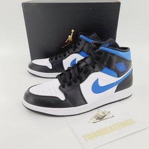 Air Jordan 1 Mid White Racer Blue